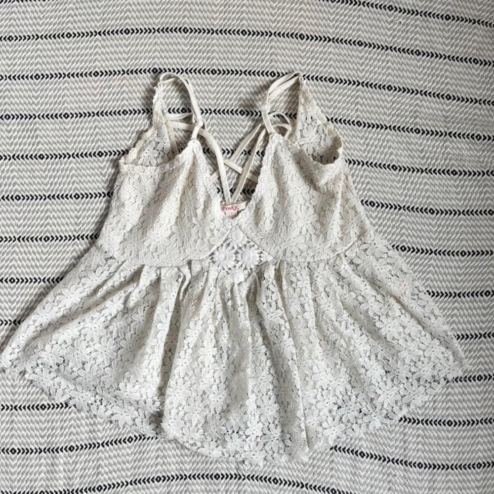Flow boho lace shirt baby doll coquette